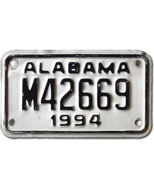 Moto americká SPZ Alabama 1994 White M42669