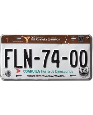 Mexická SPZ Coahuila Dinosaurios FLN-74-00