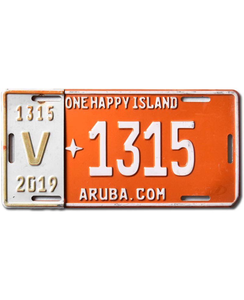 Tablica rejestracyjna Aruba 2019 One Happy Island V1315
