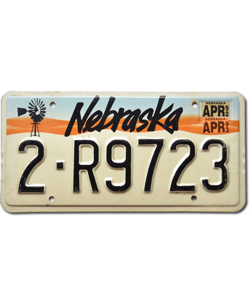 Tablica rejestracyjna USA Nebraska Windmill 2-R9723