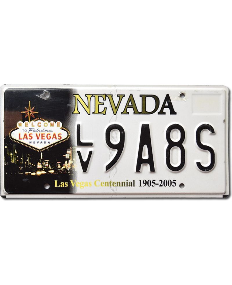 Tablica rejestracyjna USA Nevada Las Vegas Centennial LV9A8S