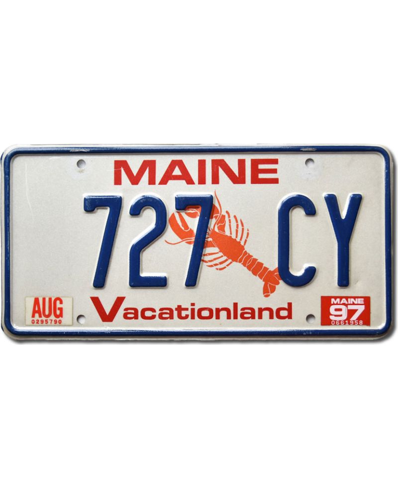 Tablica rejestracyjna USA Maine Lobster 727 CY