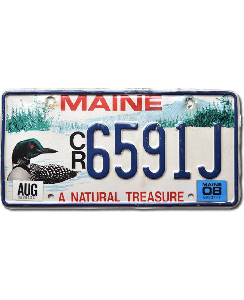 Tablica rejestracyjna USA Maine Natural Treasure CR6591J
