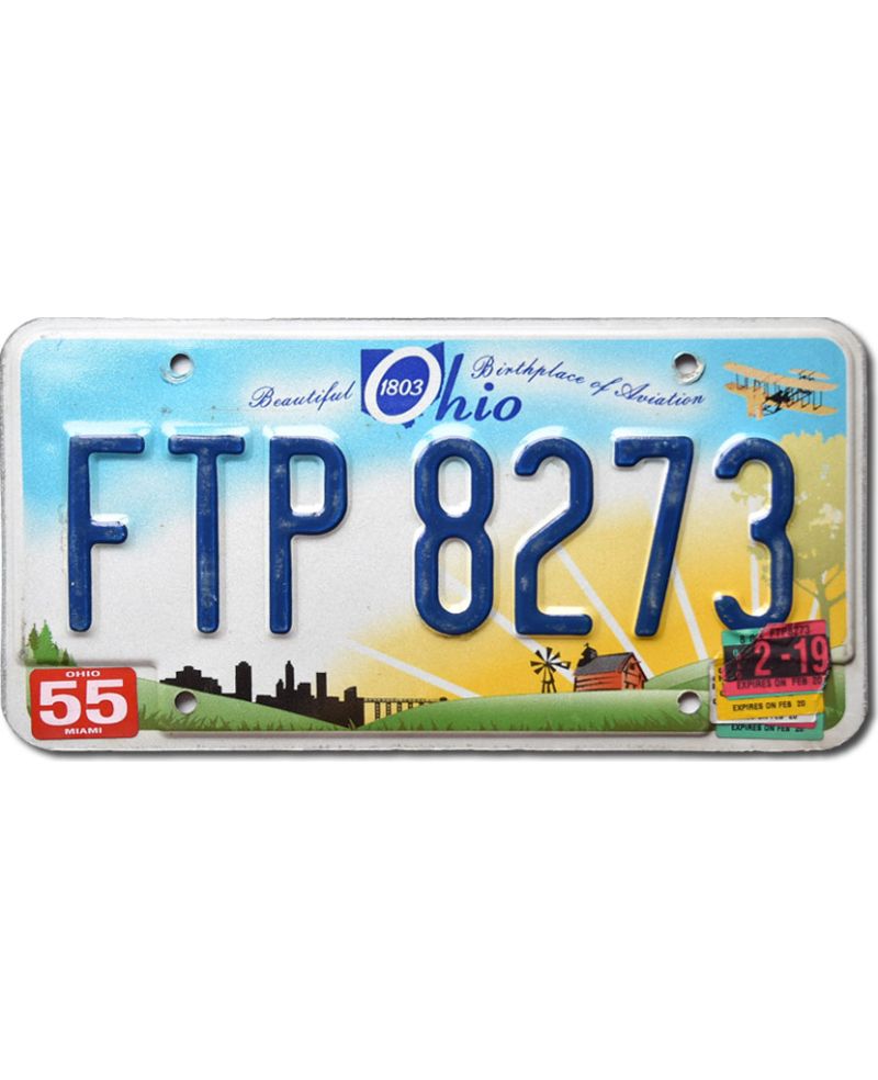 Tablica rejestracyjna USA Ohio Beautiful FTP 8273