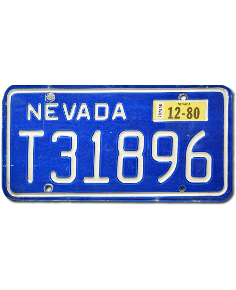 Tablica rejestracyjna USA Nevada 1980 Trailer T31896