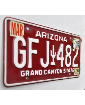 Tablica rejestracyjna USA Arizona Red Cactus GFJ 482