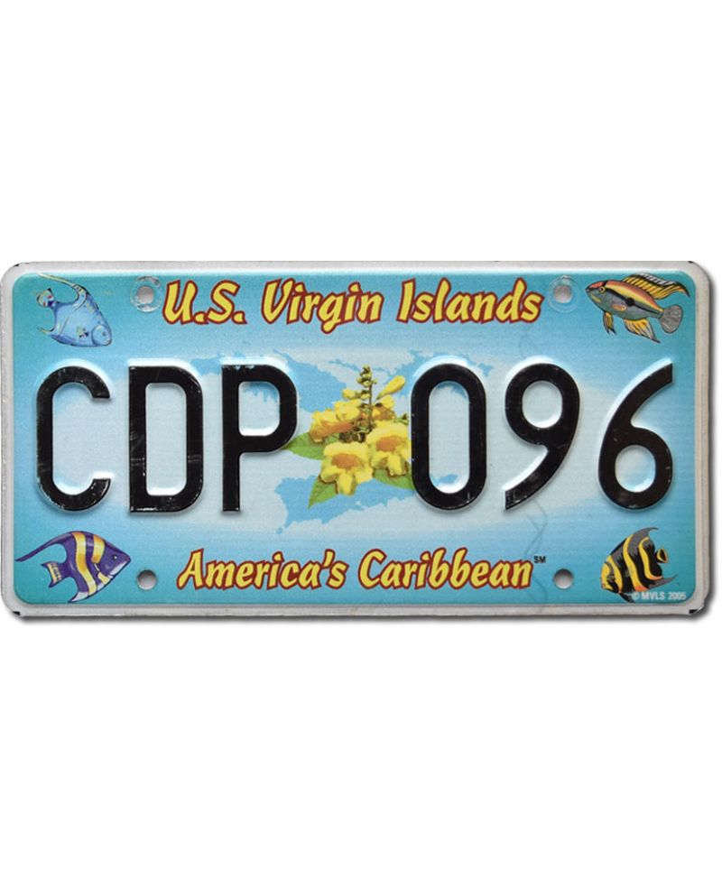 Tablica rejestracyjna U.S. Virgin Island Carribean CDP 096