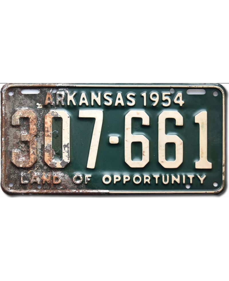 Americká SPZ Arkansas 1954 Opportunity 307-661