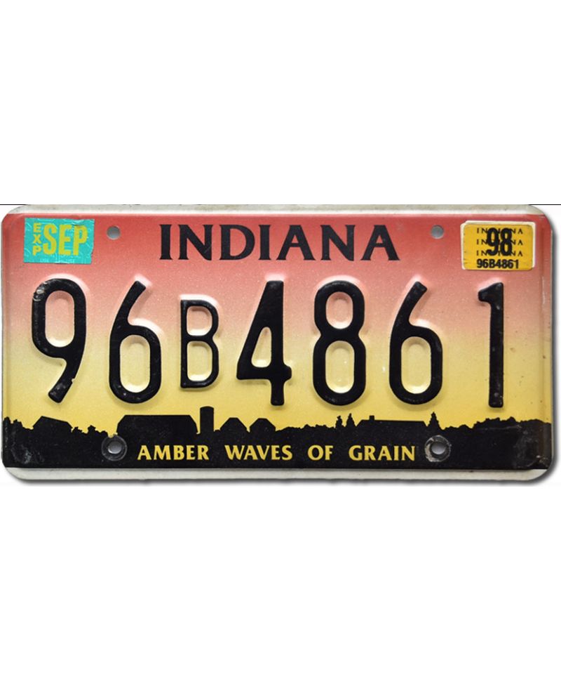 Americká SPZ Indiana 1998 Amber 96B4861