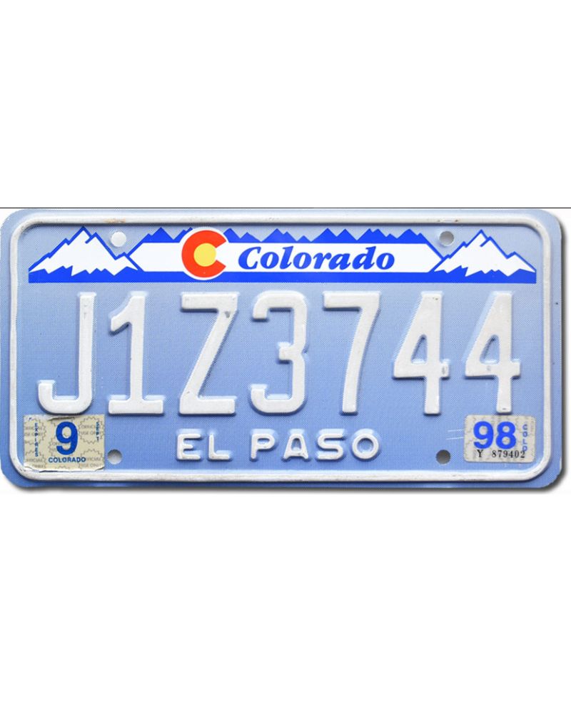 Tablica rejestracyjna Colorado Denim El Paso J1Z3744