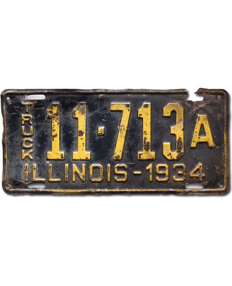 Americká SPZ Illinois 1934 Truck 11-713A