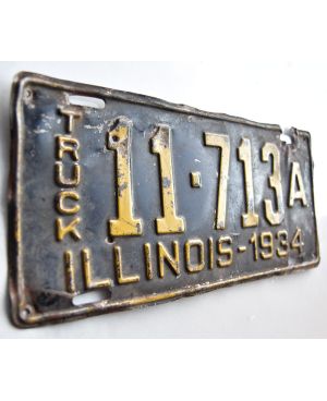 Tablica rejestracyjna USA Illinois 1934 Truck 11-713A