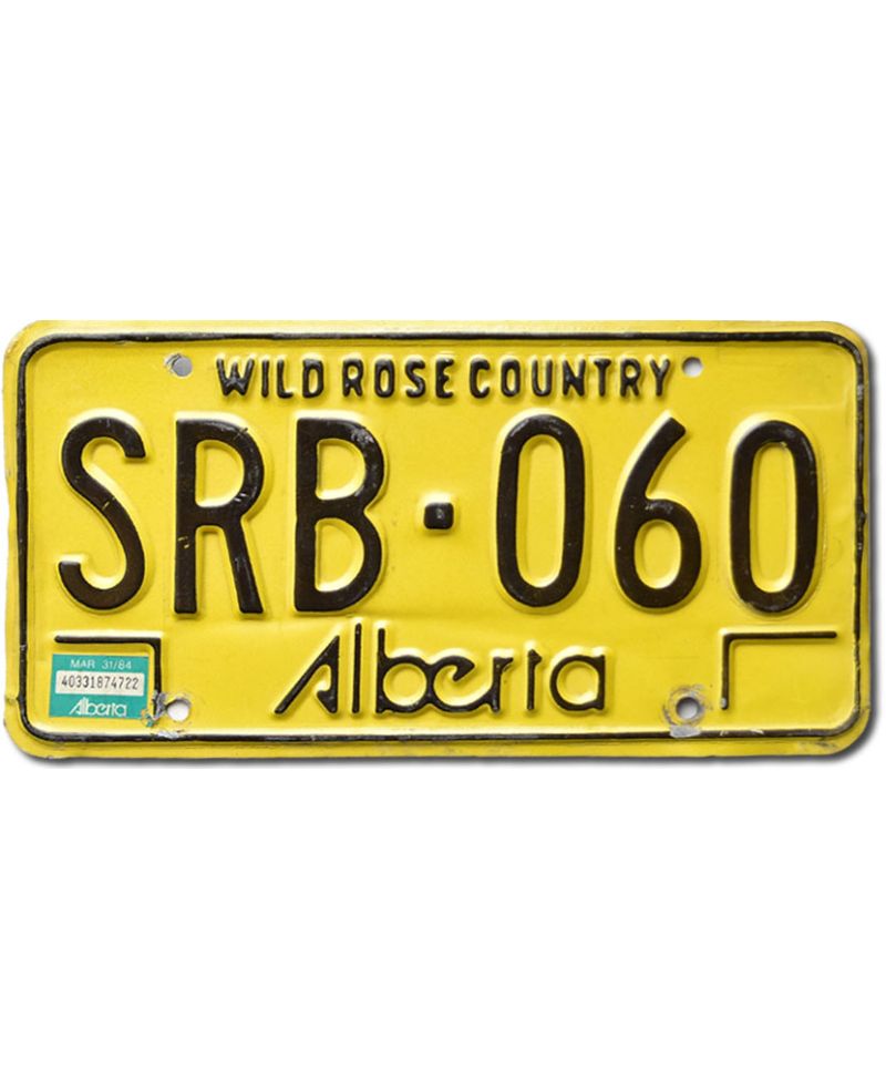 Kanadská SPZ Alberta Wild Rose SRB-060