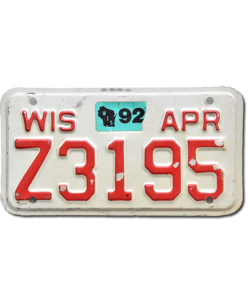 Moto americká SPZ Wisconsin Z3195