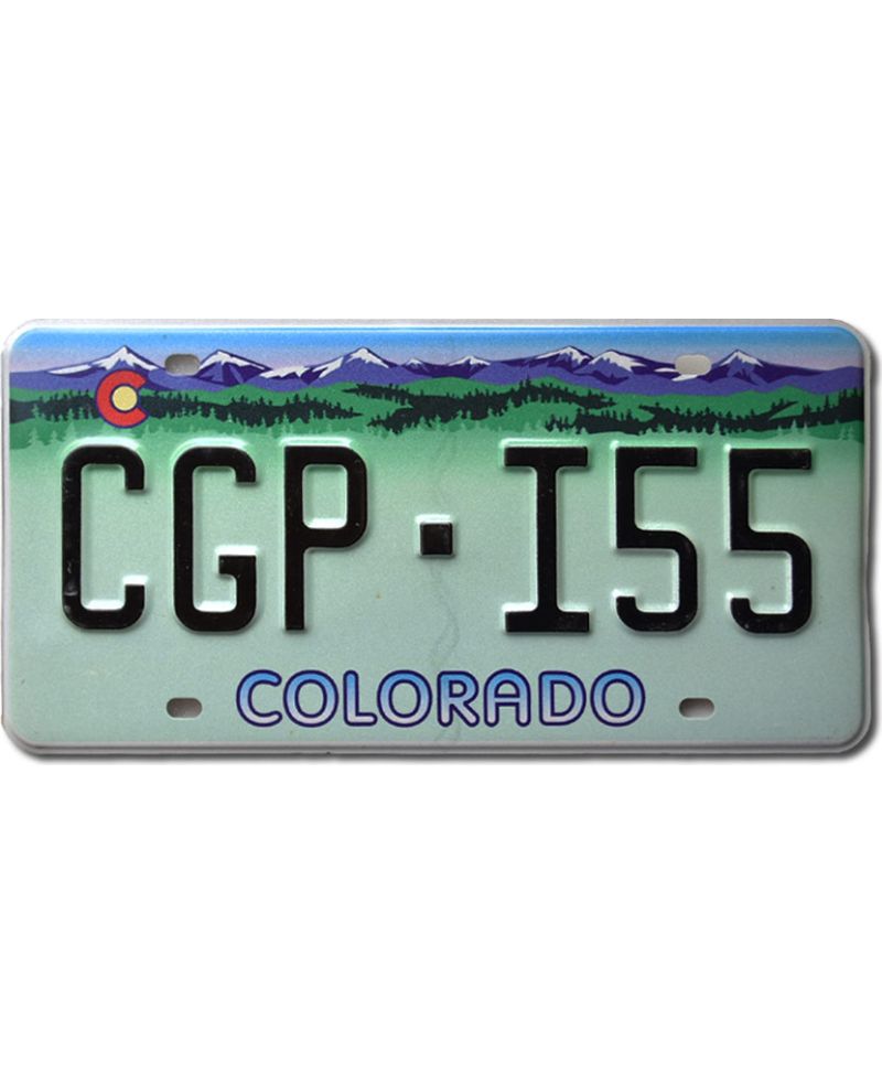 Tablica rejestracyjna USA Colorado Rocky Mountains CGP-I55