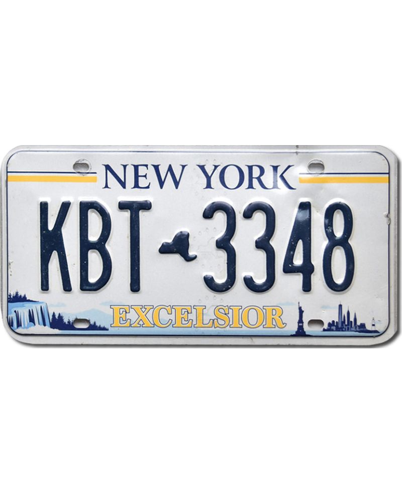 Americká SPZ New York Excelsior KBT-3348