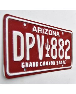 Tablica rejestracyjna USA Arizona Red Cactus DPV 882