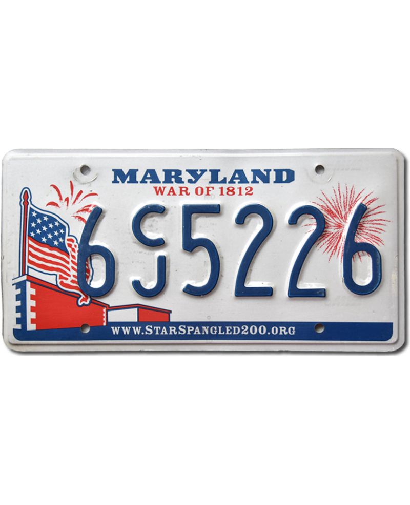 Americká SPZ Maryland Flag 6CJ5226