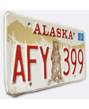 Americká SPZ Alaska 1976 Grizzly Bear AFY 399