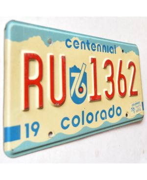 Tablica rejestracyjna USA Colorado Centennial 1975