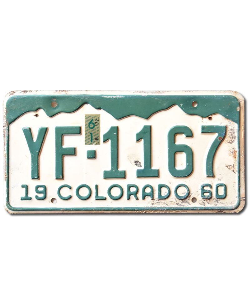 Americká SPZ Colorado 1960 Mountains YF-1167