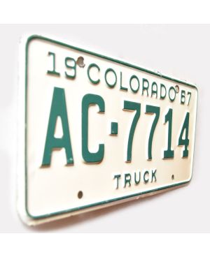 Tablica rejestracyjna USA Colorado 1967 Truck AC-7714