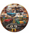 Tablica metalowa Route 66 Gas round 30 cm