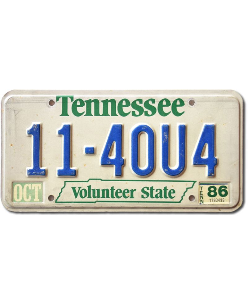 Americká SPZ Tennessee Volunteer State
