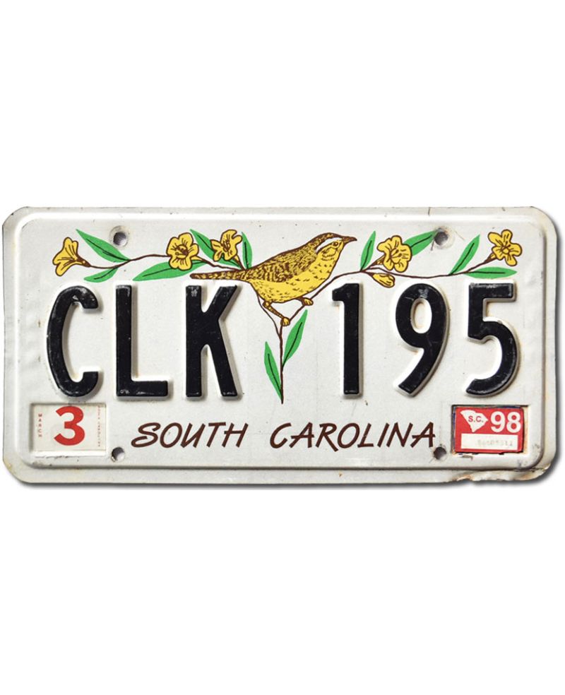 Tablica rejestracyjna USA South Carolina Bird CLK 195