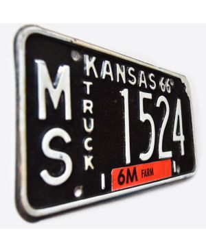 Tablica rejestracyjna USA Kansas 1966 Truck MS 1524