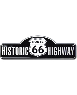 Tablica metalowa Route 66 Highway Old Fashioned 46 cm x 14 cm