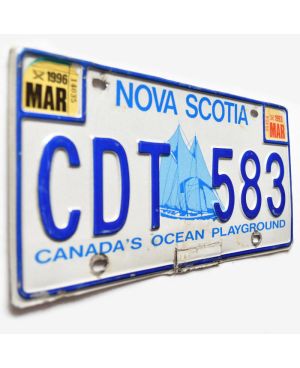 Kanadyjska tablica rejestracyjna Nova Scotia 1996 Playground CDT 583