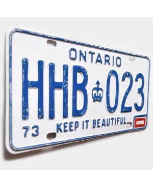 Kanadská SPZ Ontario 1973 Keep Beautiful HHB 023