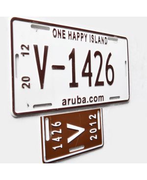 Tablica rejestracyjna Aruba 2012 One Happy Island V1426