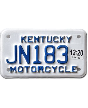Motocyklowa Tablica Rejestracyjna USA Kentucky JN183