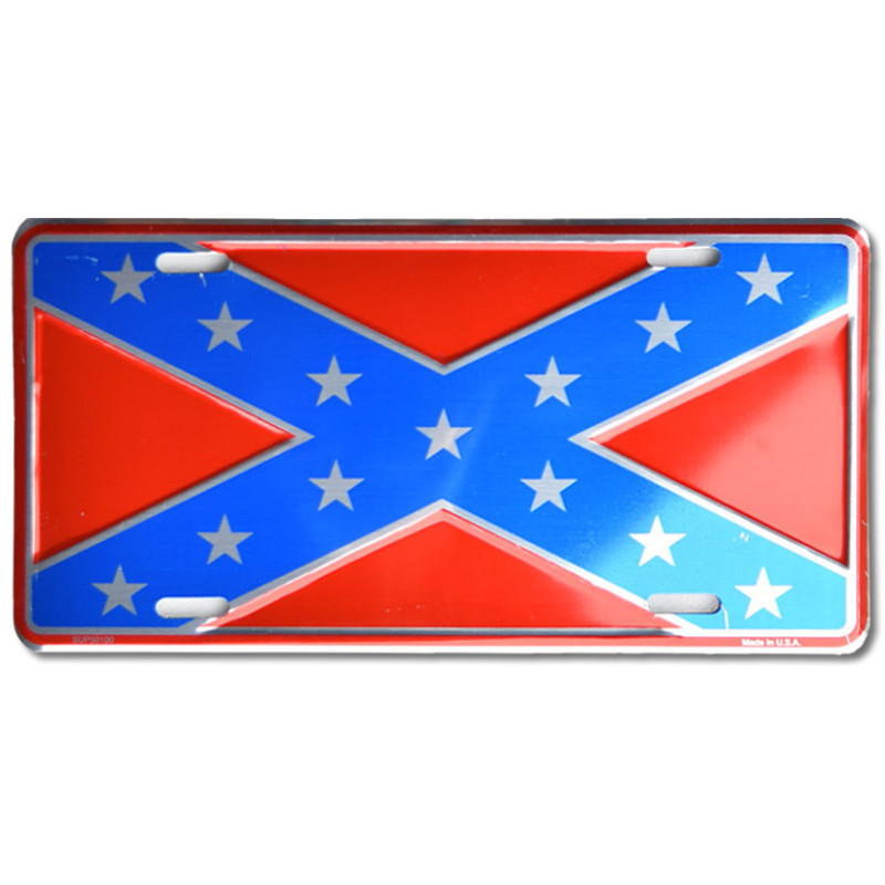 Tablica rejestracyjna USA Confederate Flag Anodized