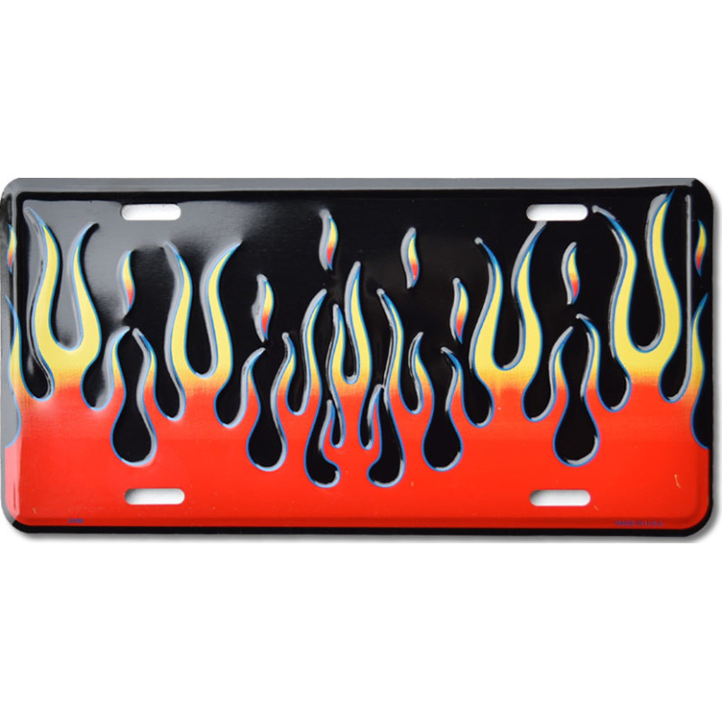 Tablica rejestracyjna USA Black Flames