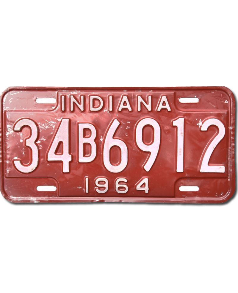 Americká SPZ Indiana 1964 Red 34B6912
