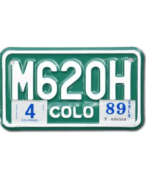 Motocyklowa Tablica Rejestracyjna USA Colorado M620H
