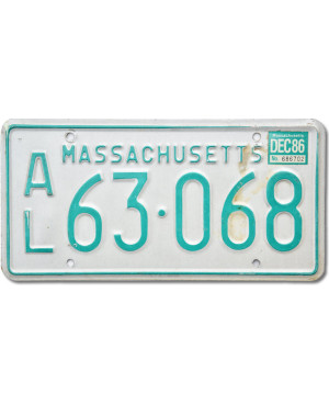 Tablica rejestracyjna USA Massachusetts AL63.068
