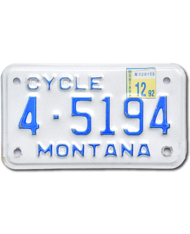 Motocyklowa Tablica Rejestracyjna USA Montana 4-5194