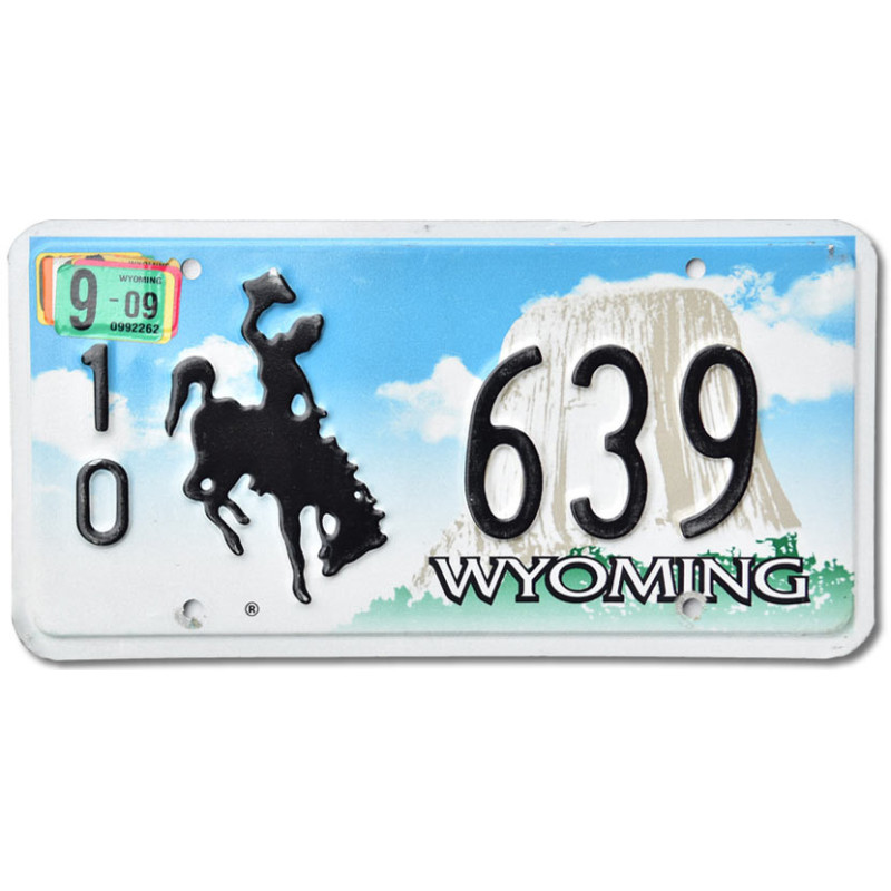 Tablica rejestracyjna USA Wyoming Devils Tower