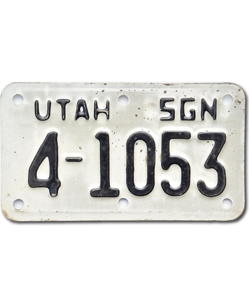 Moto americká SPZ Utah 4-1053