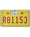 Motocyklowa Tablica Rejestracyjna USA New Mexico Yellow R81153