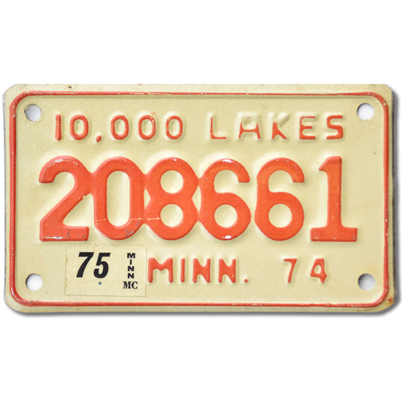 Motocyklowa Tablica Rejestracyjna USA Minnesota 208661