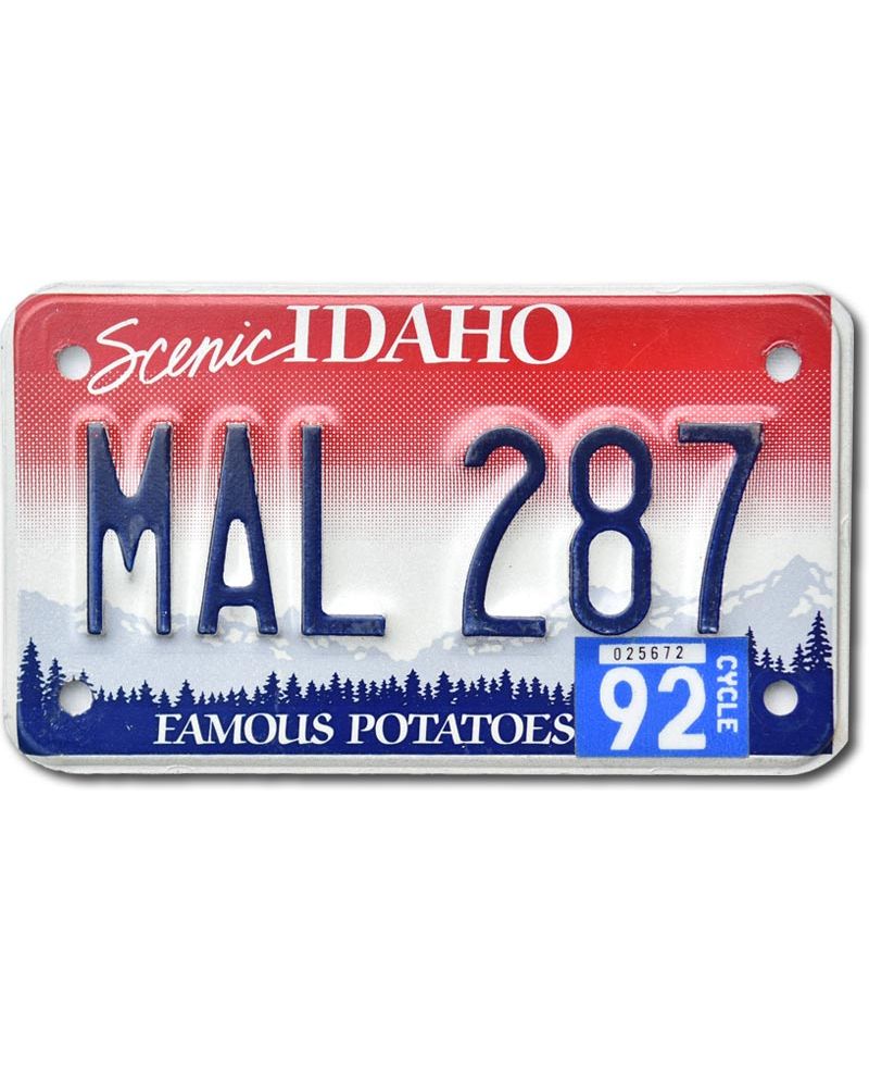 Moto americká SPZ Idaho MAL 287