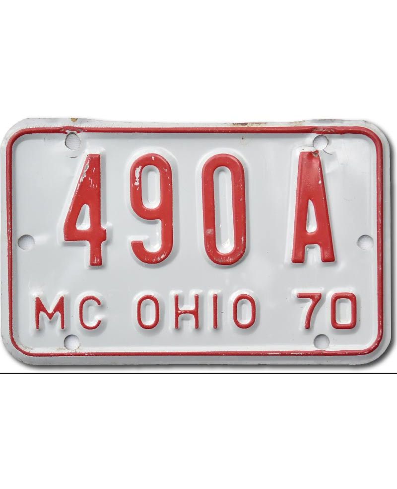 Moto americká SPZ Ohio 490A