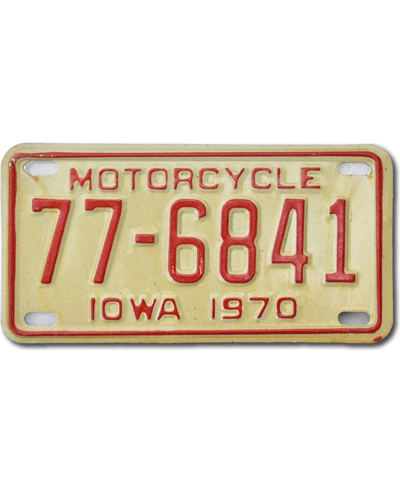 Moto americká SPZ Iowa 77-6841