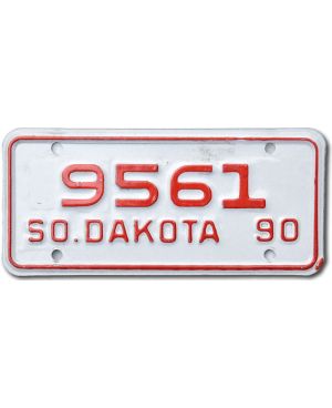 Motocyklowa Tablica Rejestracyjna USA South Dakota 9561