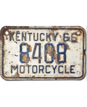 Motocyklowa Tablica Rejestracyjna USA Kentucky 8408